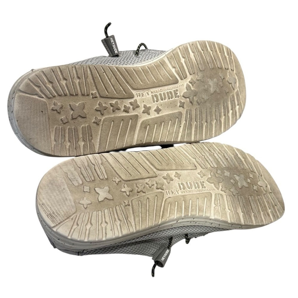 Men’s HEY DUDE Wally Sox Fog Slip On Shoes Size 10 - Picture 7 of 8